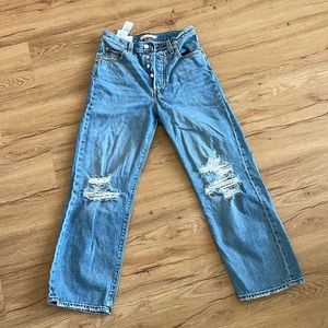 levi’s ribcage straight ankle jeans